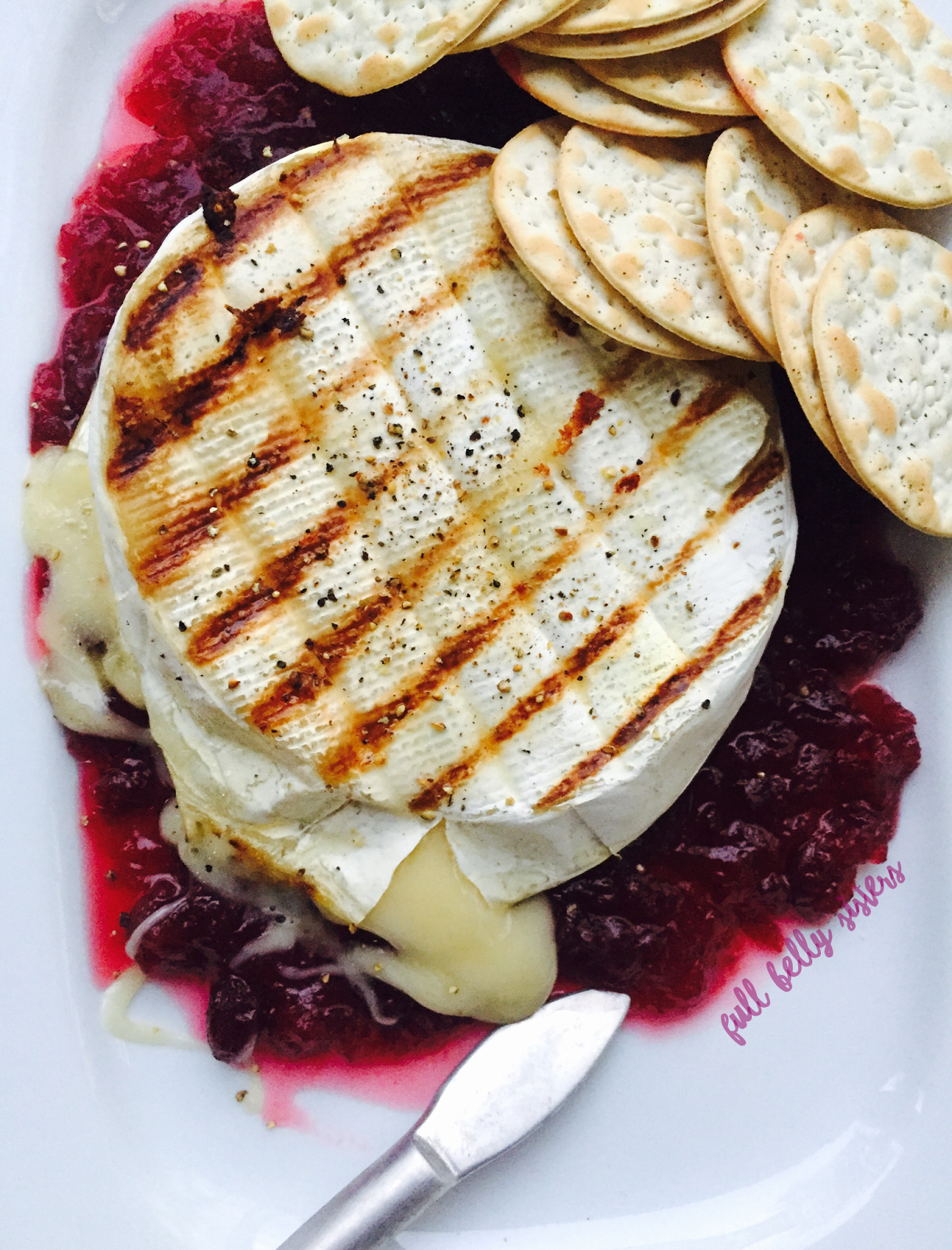 Grilled Baked Brie w. Cranberries CranberryWeek