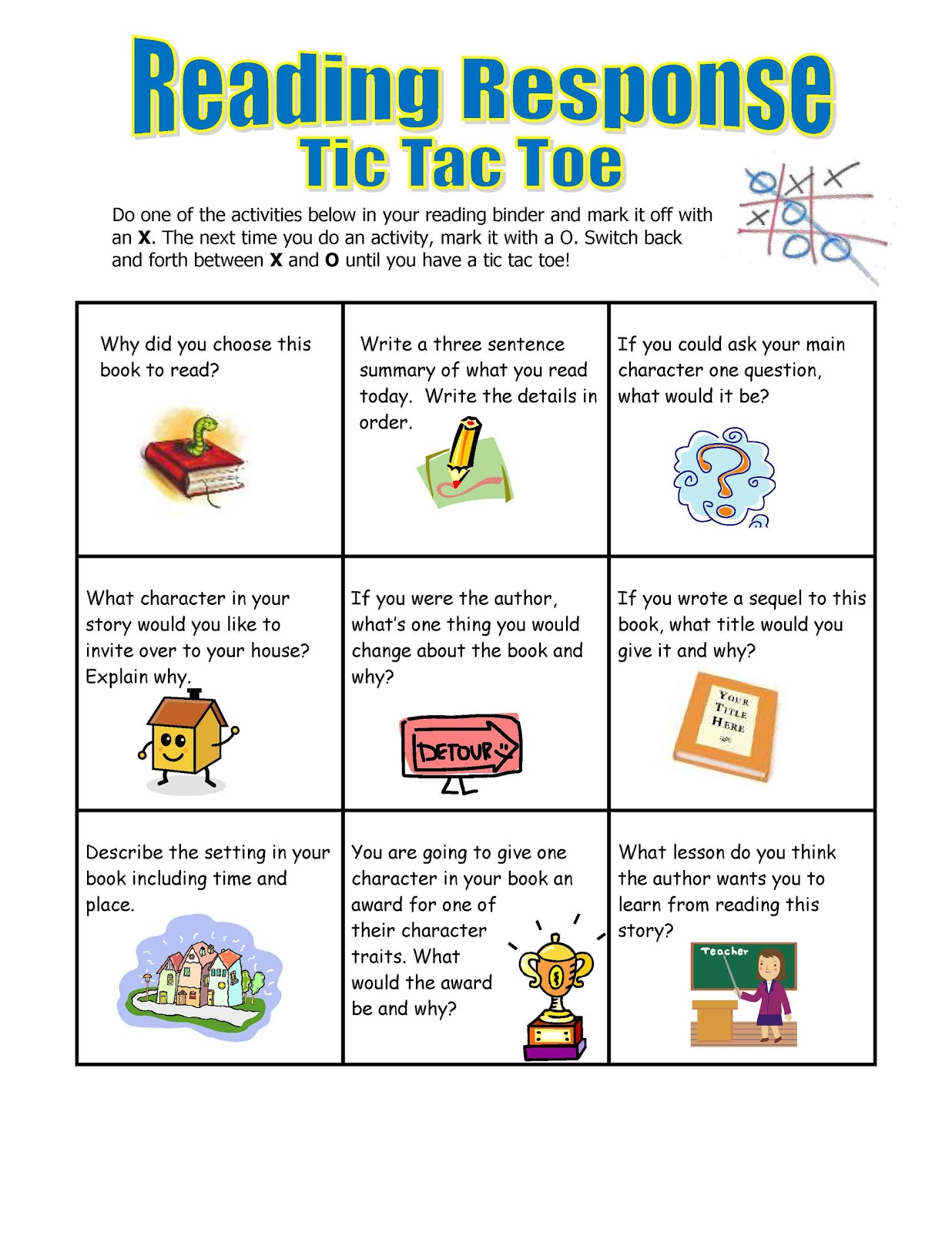 Tic-Tac-Toe in Differentiated Instruction