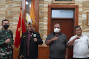 Danrem 061/Sk Terima Silaturahmi Ketua Dewan Pemuda Adat Papua