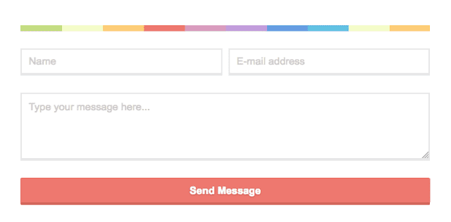 rainbow blogger contact form