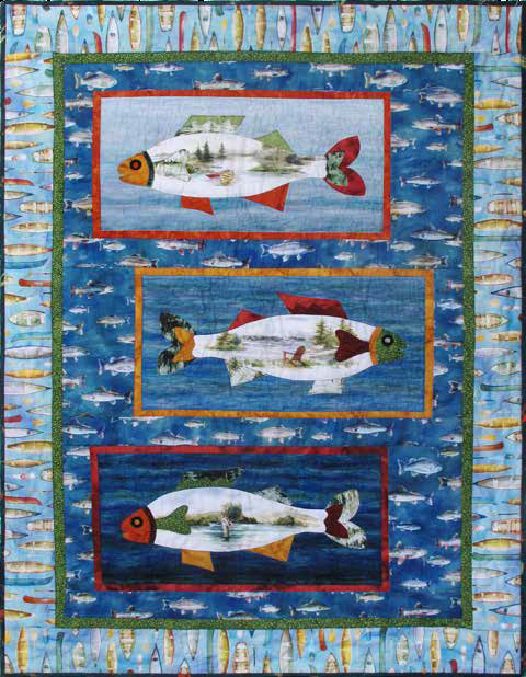 Quilt Inspiration: Free Pattern Day ! Fish quilts