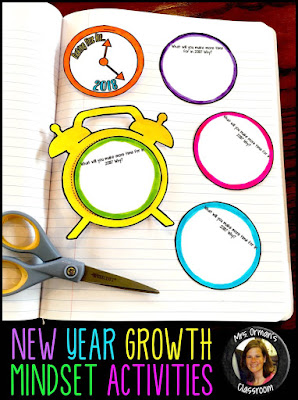 New Year Growth Mindset Activities www.traceeorman.com
