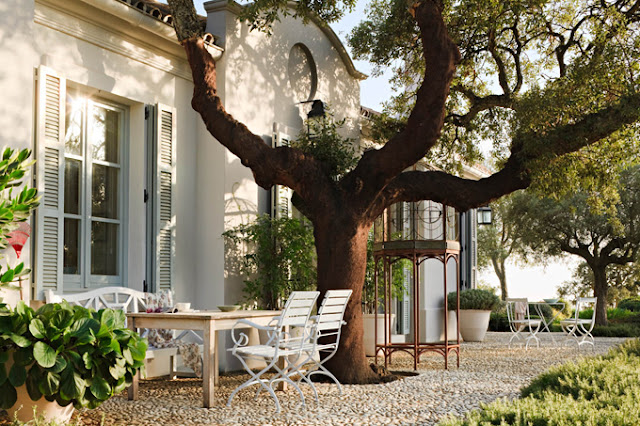 sillas hierro blanco jardin