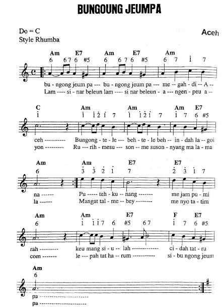 Lirik Lagu Bungong Jeumpa Dari Aceh Lengkap Video Dan Artinya Karya Nusantara Bungong jeumpa, bungong jeumpa meugah di acèh. lirik lagu bungong jeumpa dari aceh