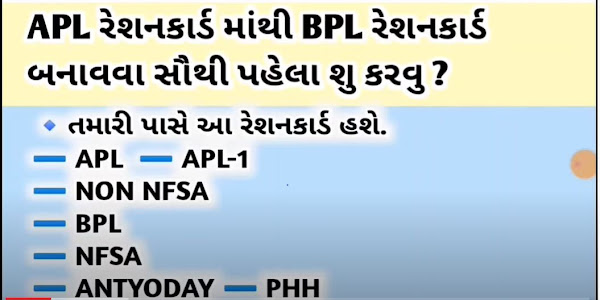 APL Ration Card To BPL Ration Card Gujarat