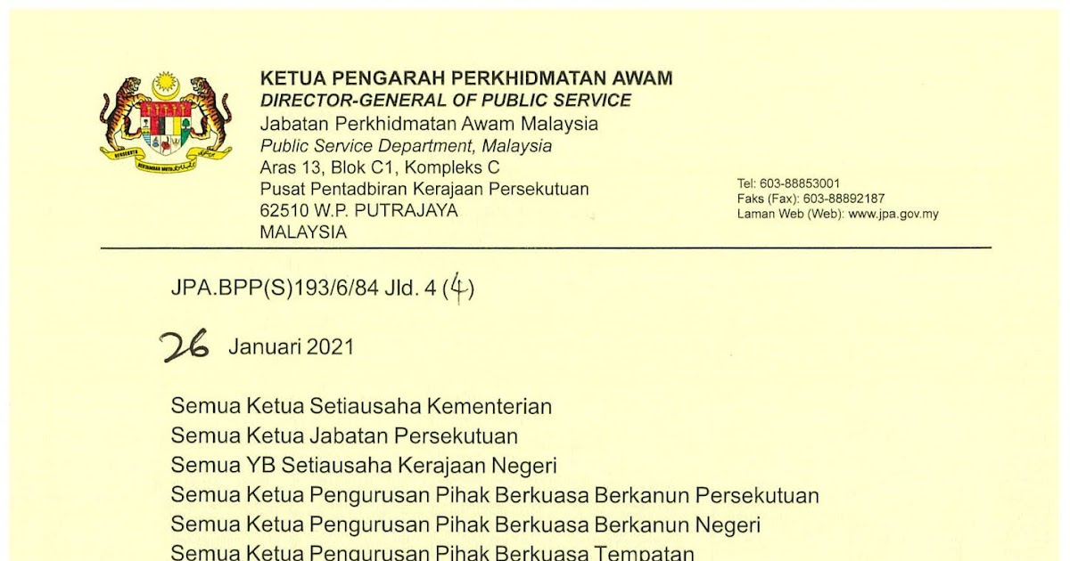 Surat Rasmi Untuk Perhatian - fitasesar