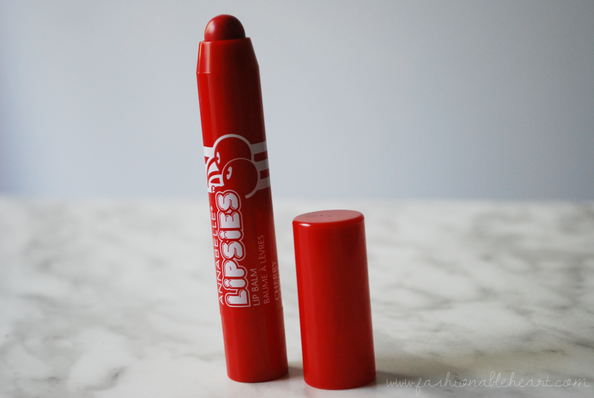 annabelle lipsies cherry bbloggers bbloggersca drugstore red lips balm review