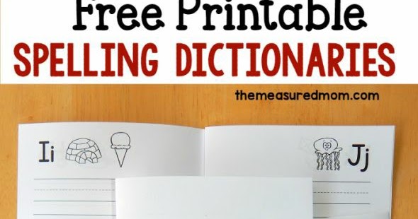 Free Printable Spelling Dictionary