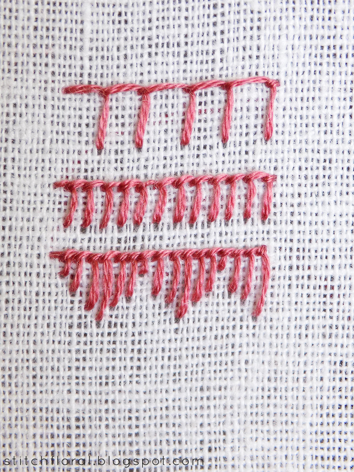 Buttonhole stitch Lesson 1 the basics Stitch Floral