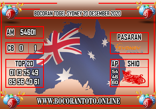 Bocoran Togel SDY 20 Desember 2020 Bocoran Sydney Hari ini