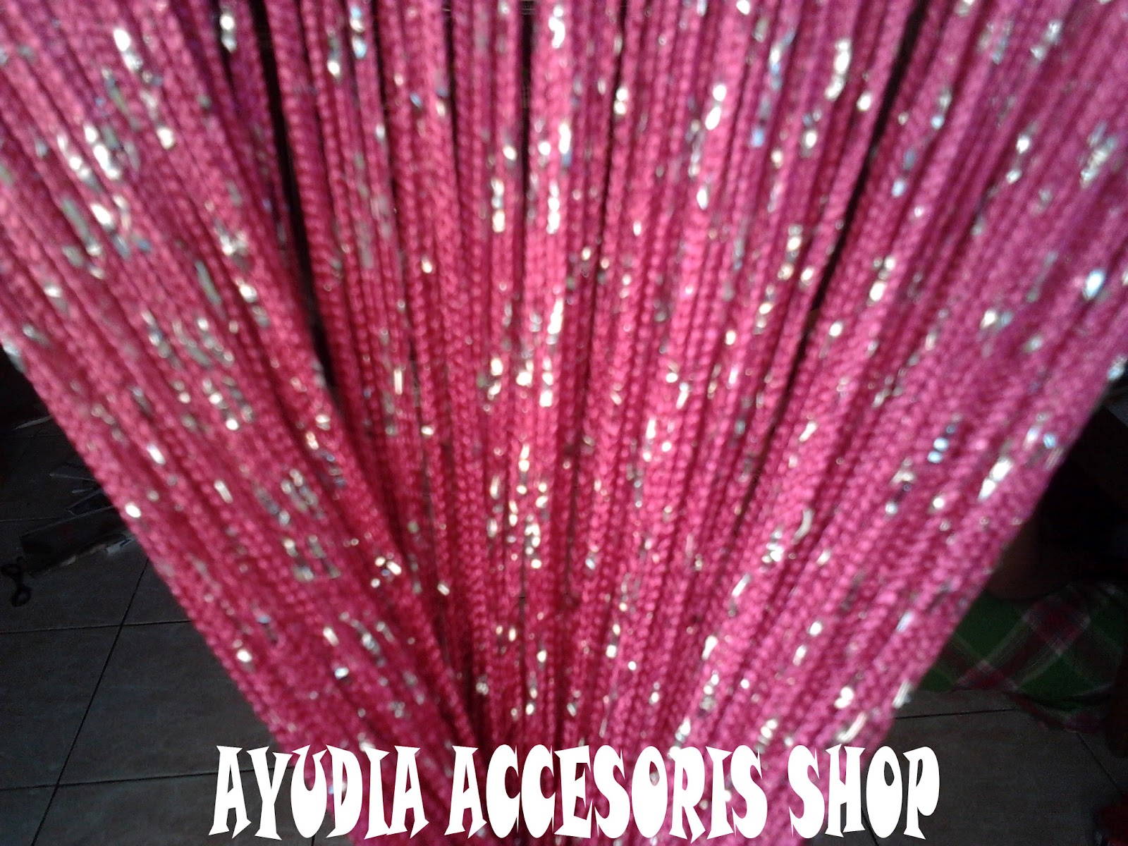 Ayudia Accecories Shop: Tirai Benang Motif GLITER