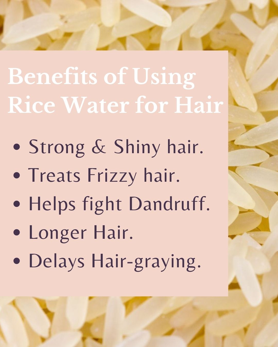 Rice Water for Hair