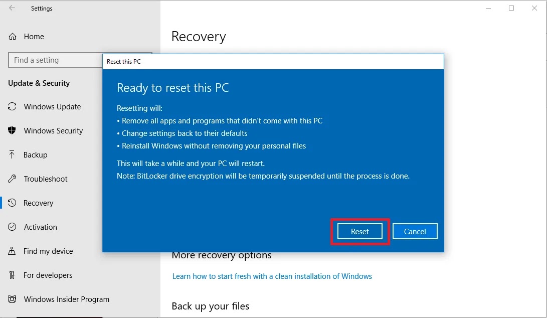 Windows recovered. Ресет виндовс. Ресет виндовс 10. Reset Windows update. Recovery Windows.