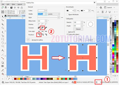 4 Cara Membuat Sudut Tumpul dan Cekung di CorelDRAW