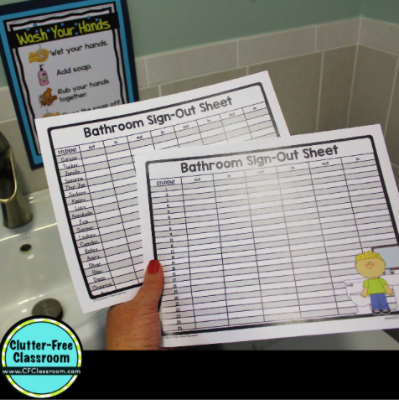 HOW TO MANAGE STUDENT BATHROOM BREAKS at SCHOOL | Clutter-Free Classroom