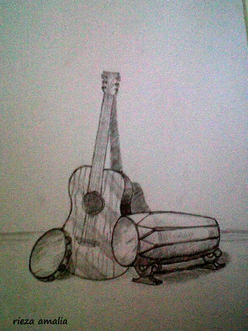 Top Sketsa Gambar Alat Musik | Sketsabaru