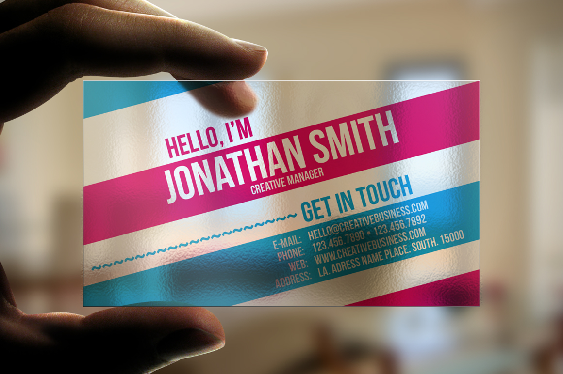 Clear Plastic Business Cards - Business Card Tips