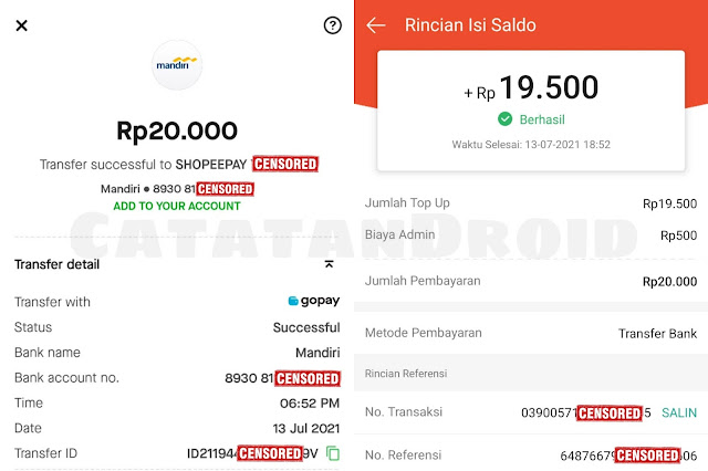 topup shopeepay via gopay dari gopay ke shopeepay