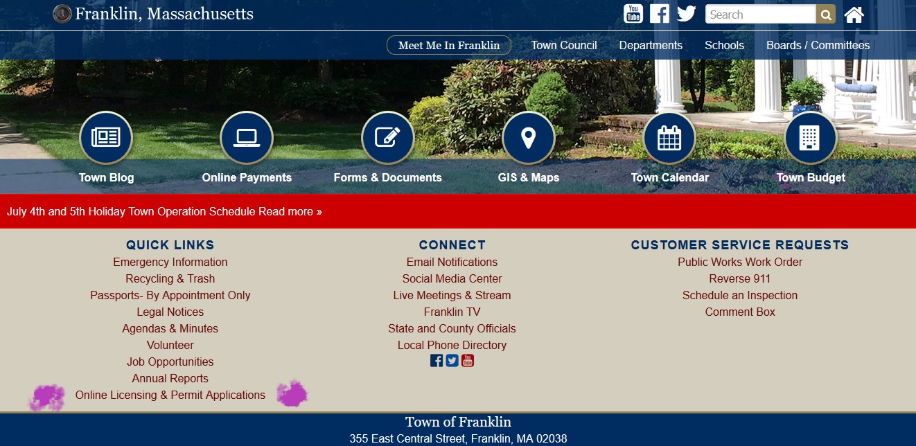 Franklin Matters Town of Franklin Building and Inspections Dept