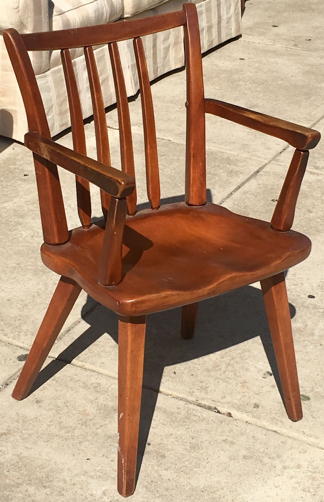 Uhuru Furniture & Collectibles Set of 4 1940s Maple Chairs 95 SOLD