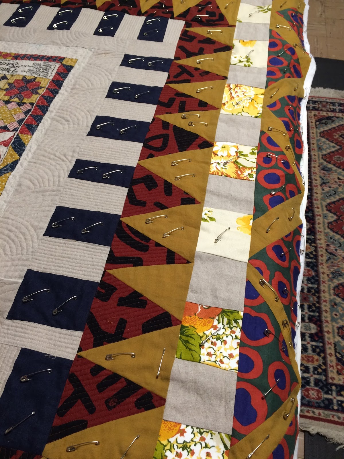 patty "The quilt lady" Good progress on the tea towel quilt