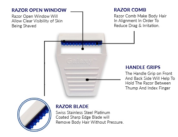 Advantages of Blue Galaxy Body Razor