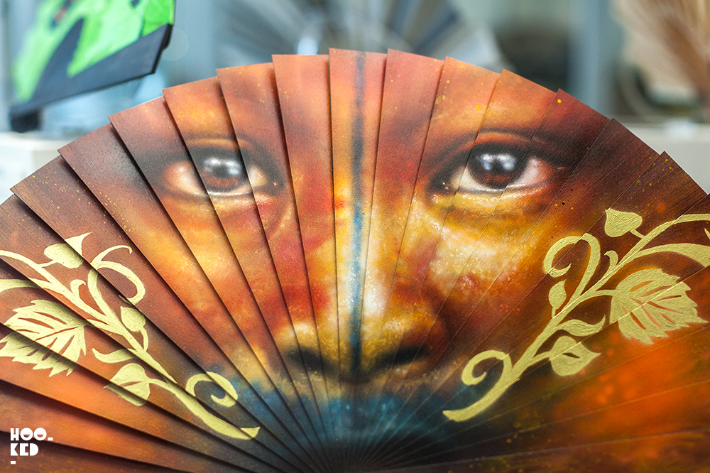 Fan for Street Art Exhibition StreetFans at the London Fan Museum