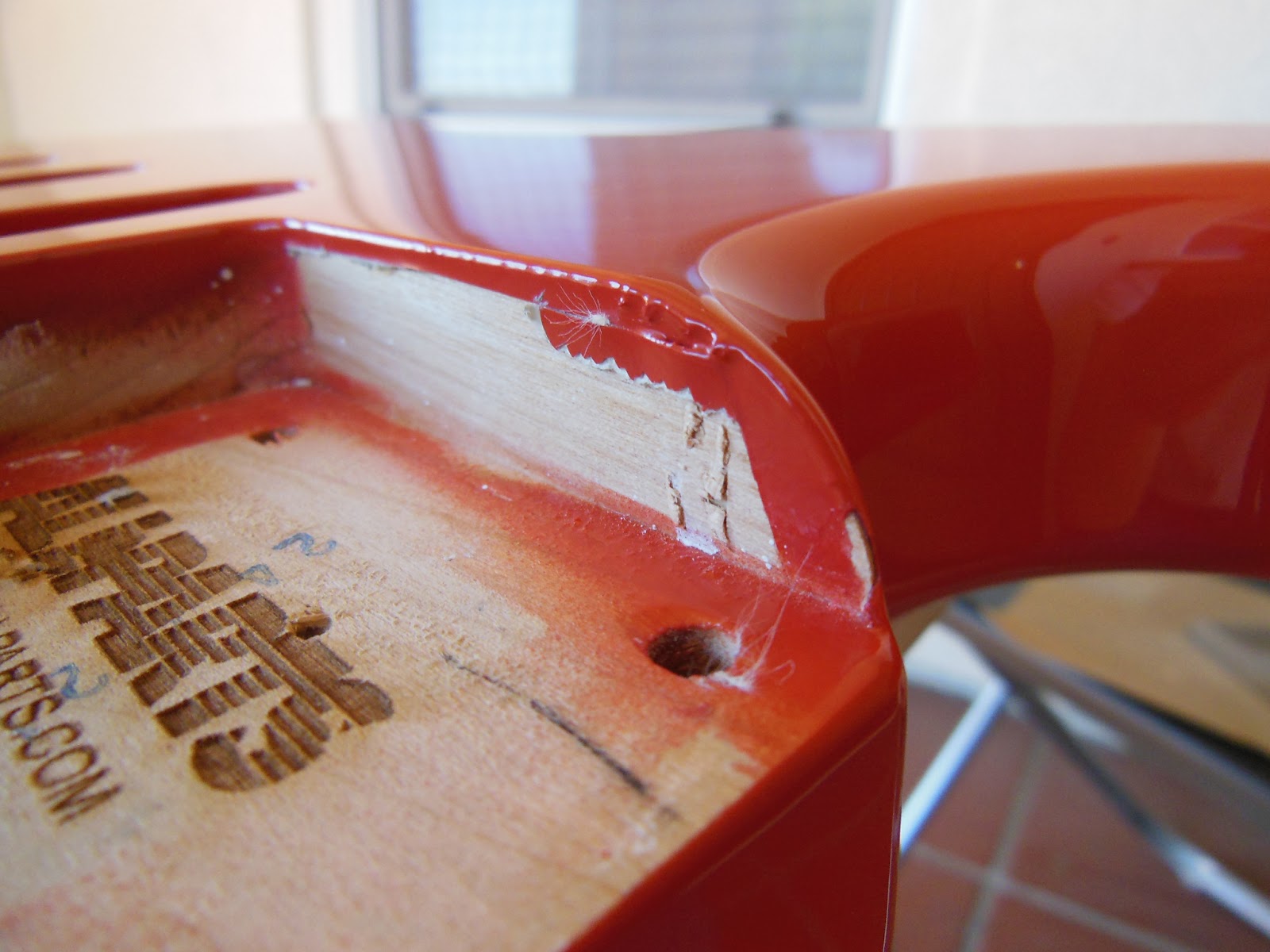 Confused Drummer Sanding The Finish Out Of The Neck Pocket