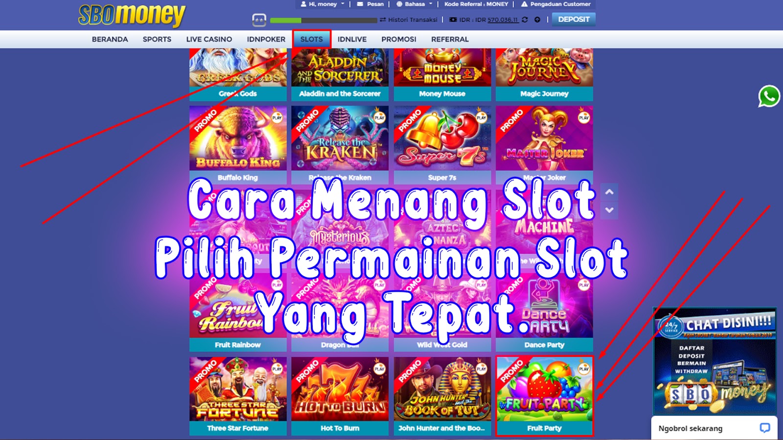 Cara Menang Slot Fruit Party Pragmatic Play Indonesia 2020