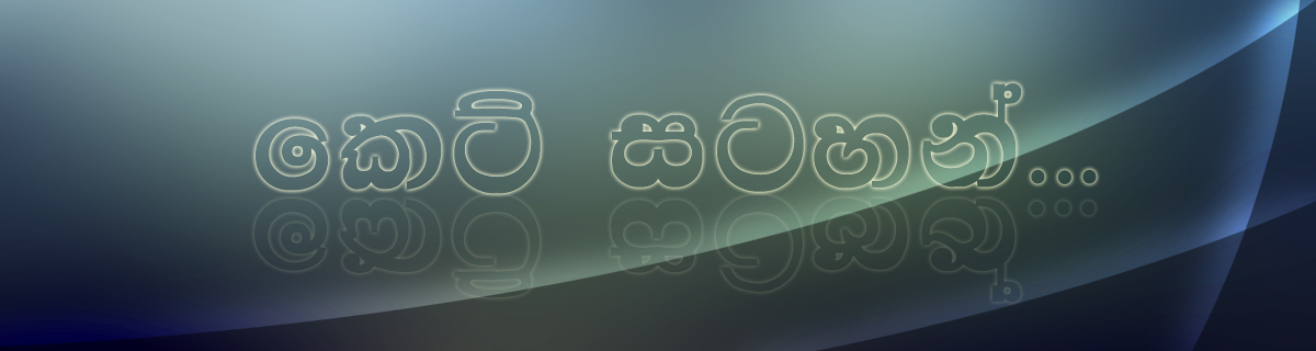 කෙටි සටහන්...