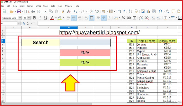 Membuat Menu Form Search Box di Excel