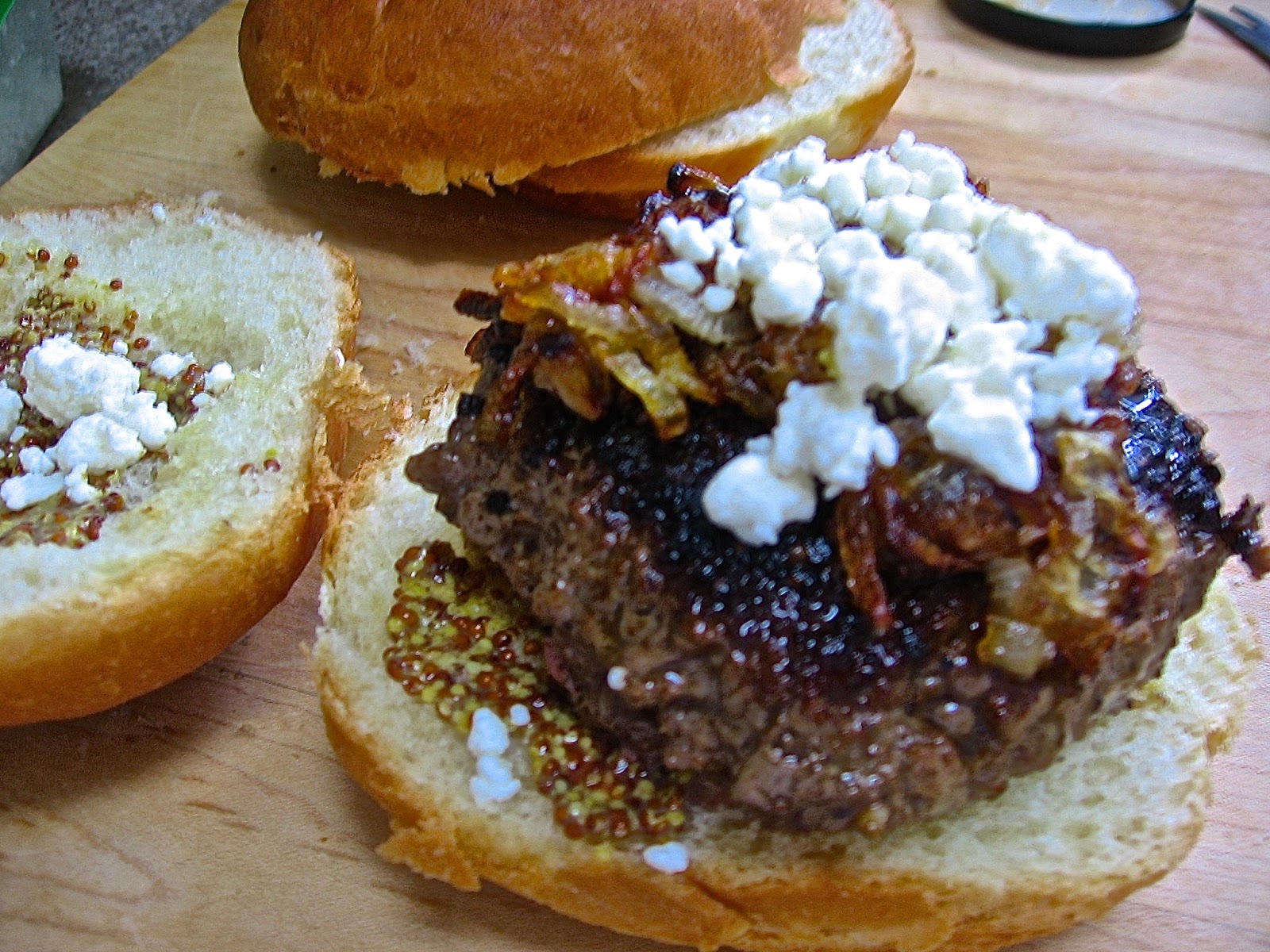 Thymetodine Onion Feta Burger