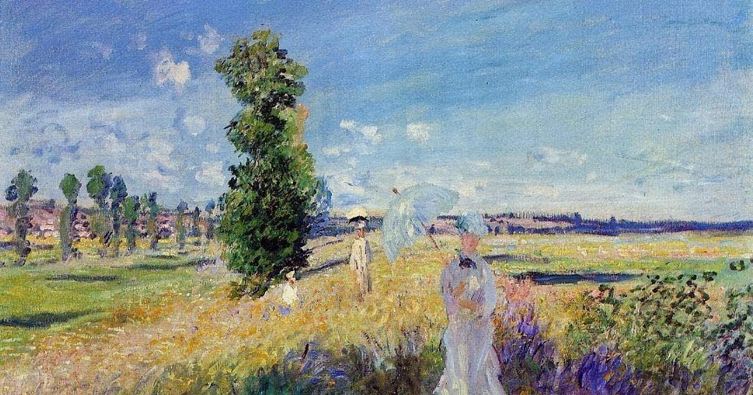 Claude-Monet-The-Walk-Argenteuil-1875-Pushkin-Museum-Moscow