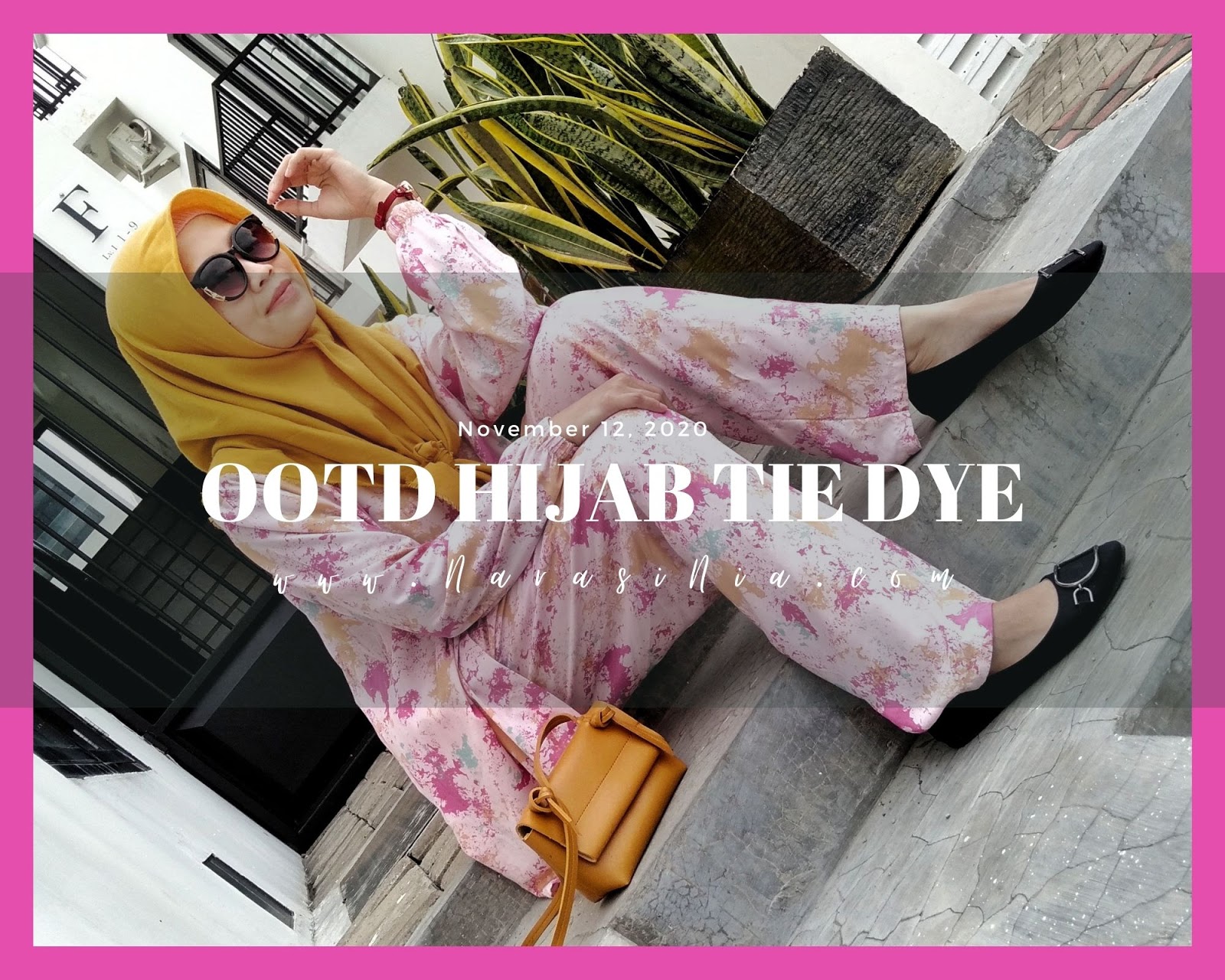 Tutorial OOTD Hijab Tie Dye