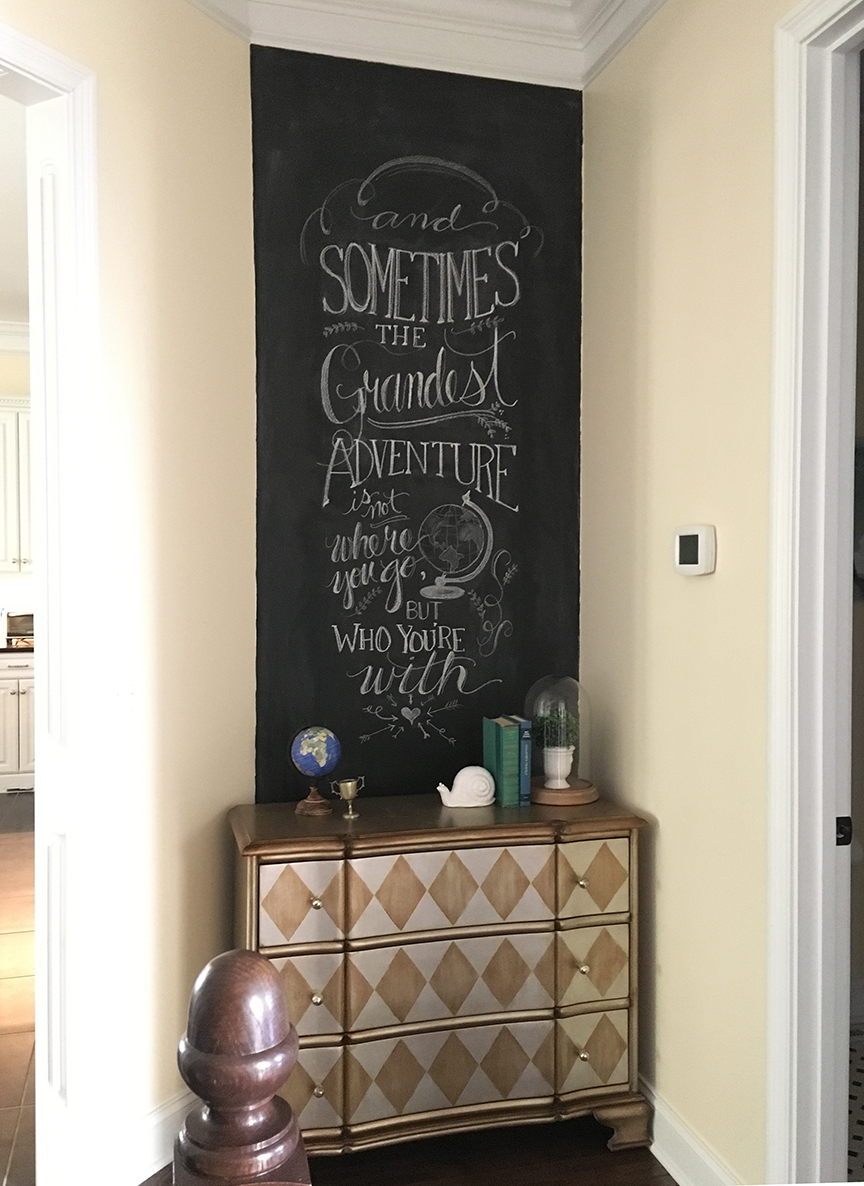 My New Chalkboard Wall And A Giveaway Less Than Perfect Life My New Chalkboard Wall And A Giveaway