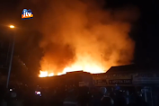 350 Kios Pedagang Di Pasar Kecamatan Kepohbaru Ludes Terbakar