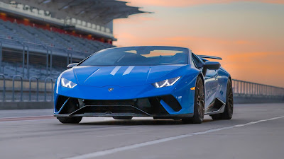 Free Lamborghini Huracan Wallpaper, Blue Sports Car, Track Wallpaper