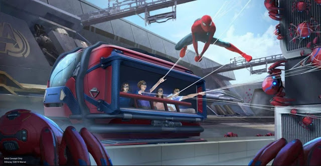 D23 Expo 2019 Marvel attractions, Disneyland Avengers Campus, Spider-Man WEB