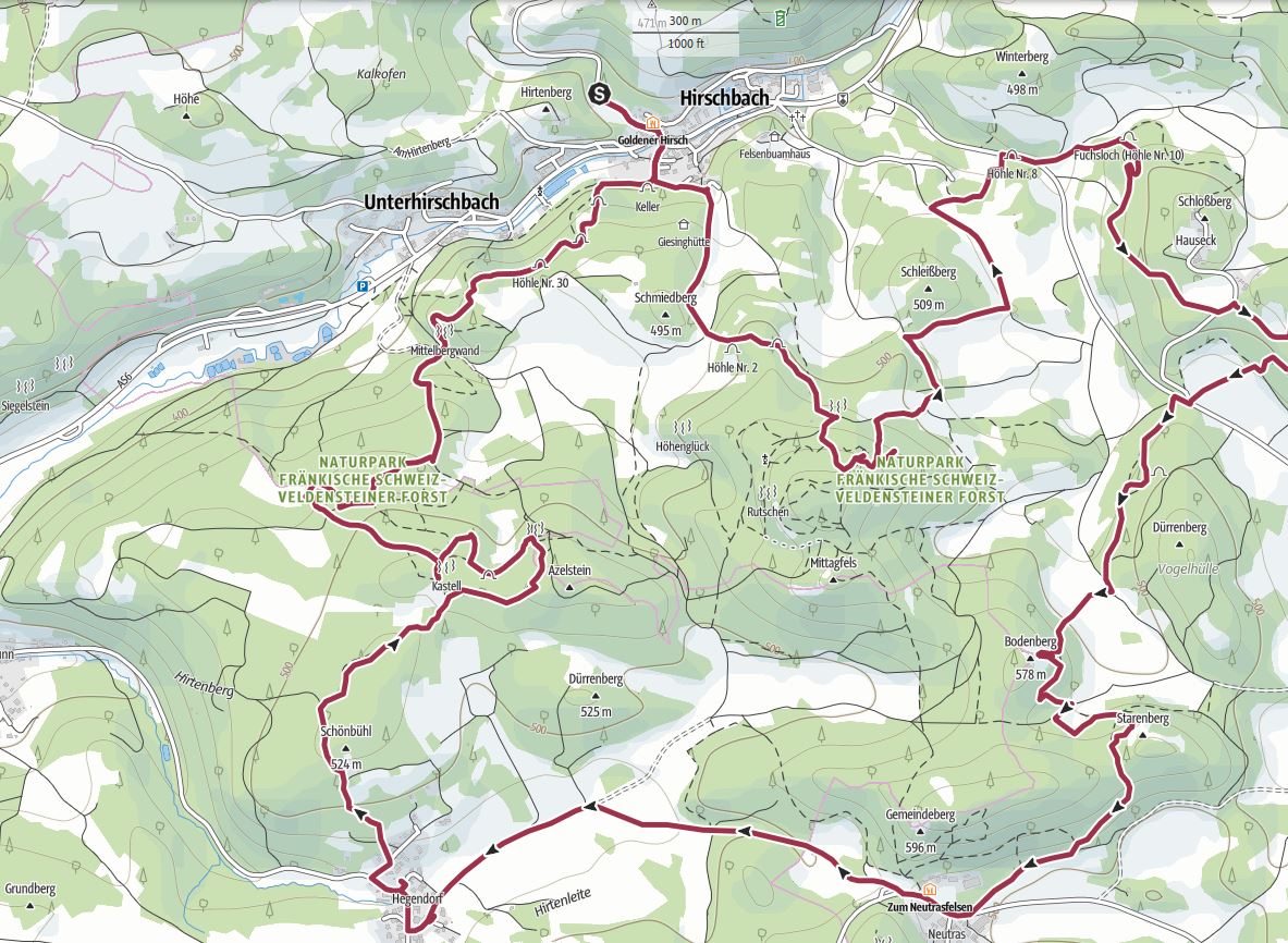 Die Höhlentour Nr. 3 im Hirschbachtal