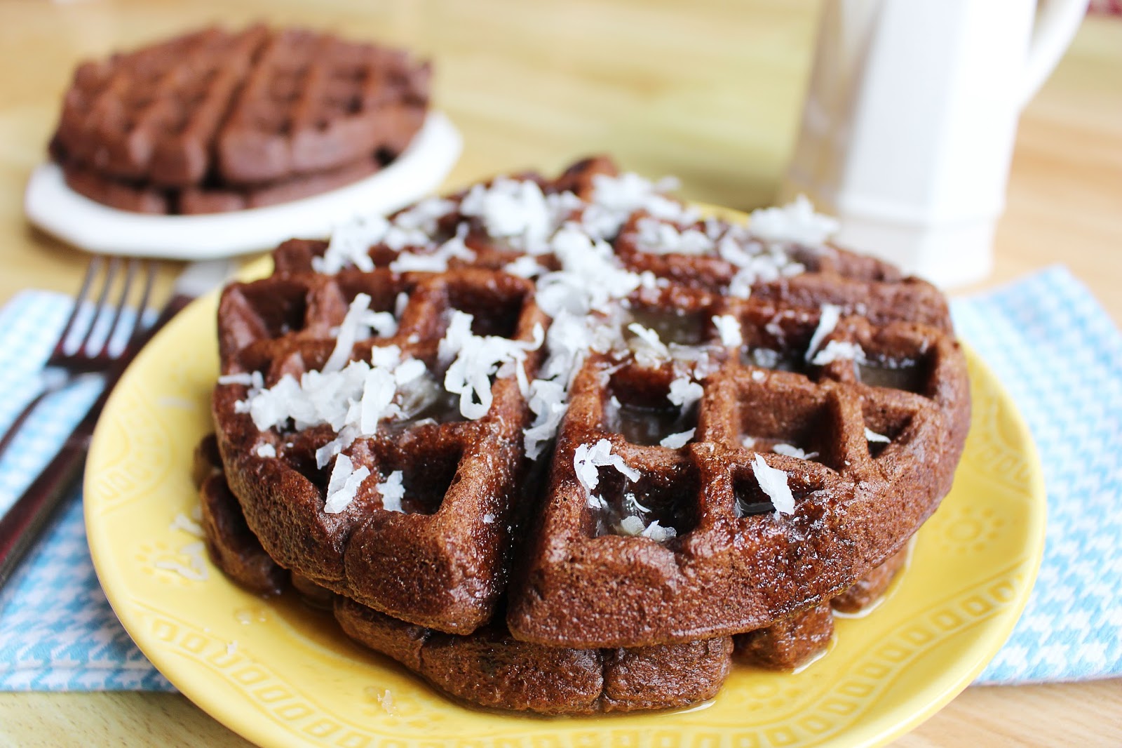 Kylee's Kitchen Samoa Waffles