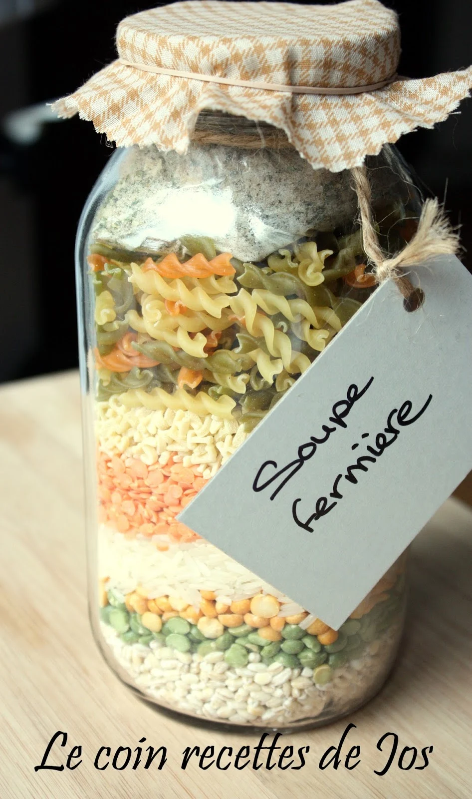 Le coin recettes de Jos: SOUPE FERMIÈRE (pot à offrir)