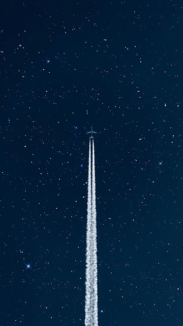 Airplane flying at night Iphone wallpaper Airplane flying at night Iphone wallpaper
