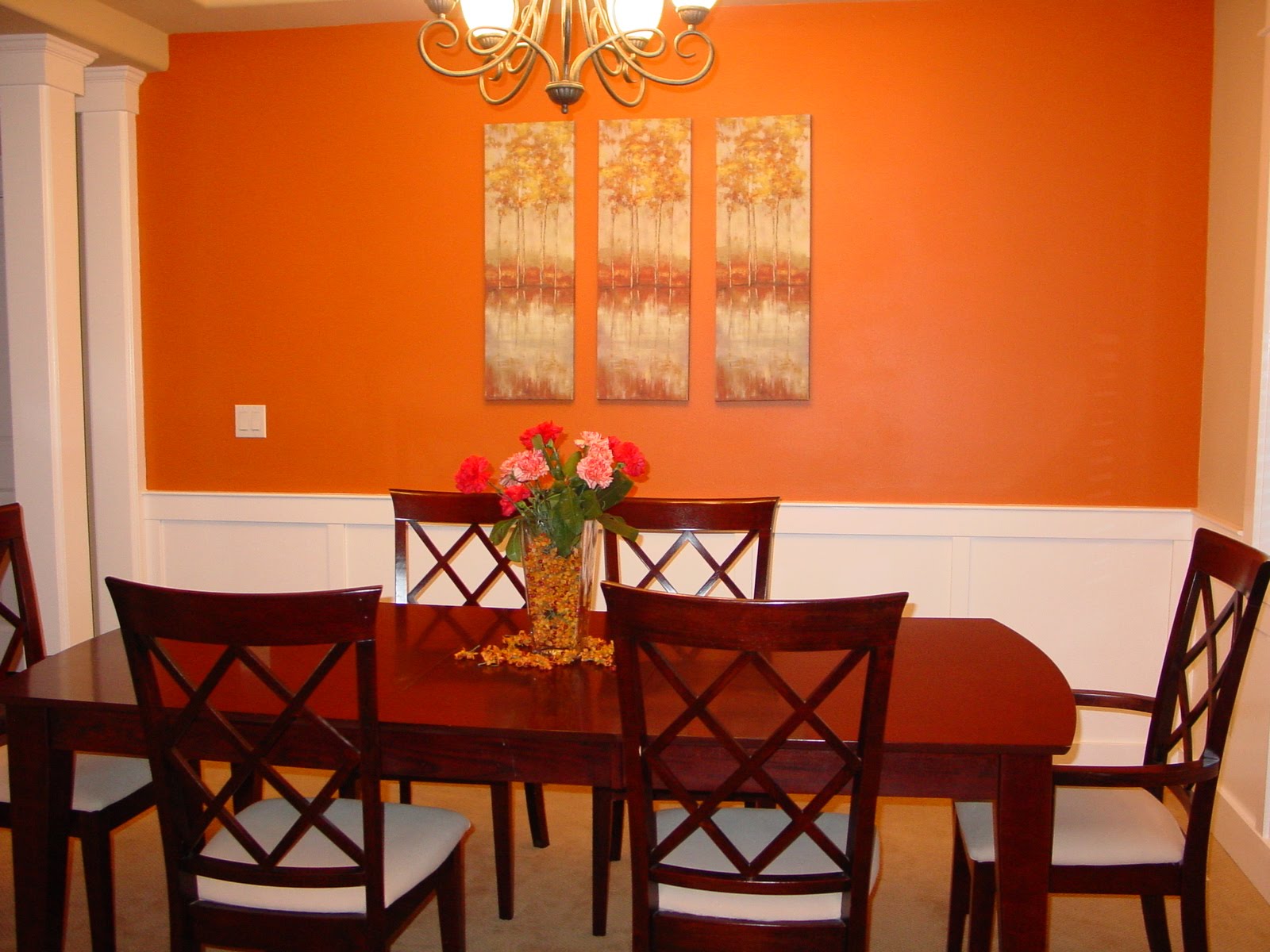orange paint for dining room