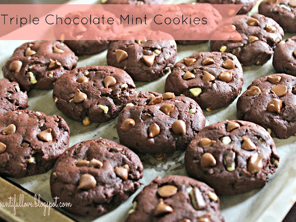 Triple Chocolate Mint Cookies