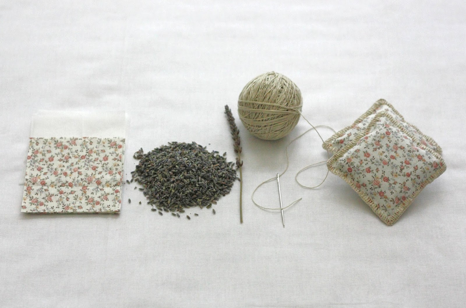 Sweet Bamboo: Vintage Fabric Mini Sachets