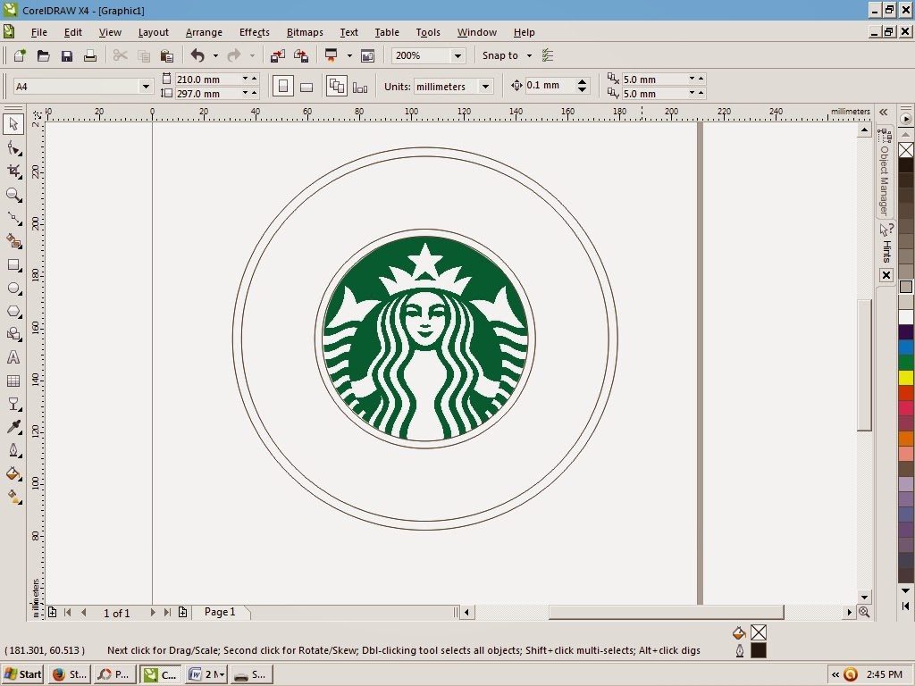 KUMPULAN TUTORIAL CARA MEMBUAT LOGO STARBUCKS DENGAN