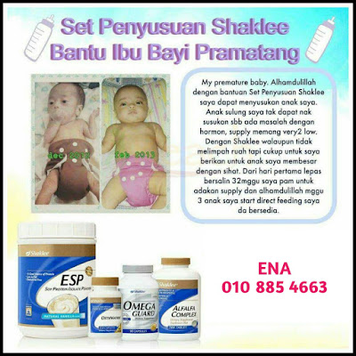 Susu ibu meriah dan banyak dengan Set Penyusuan Shaklee