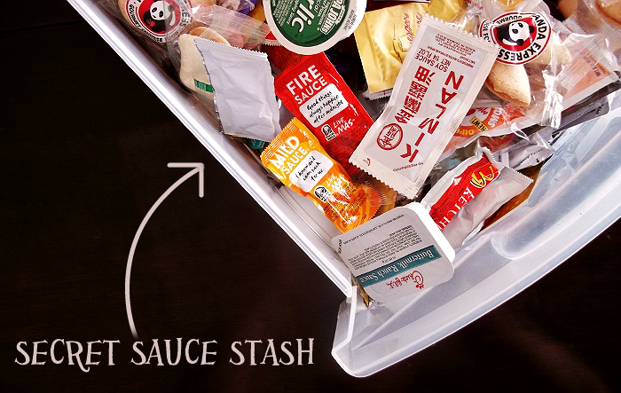 Secret Condiment Stash - MommaToldMeBlog.com