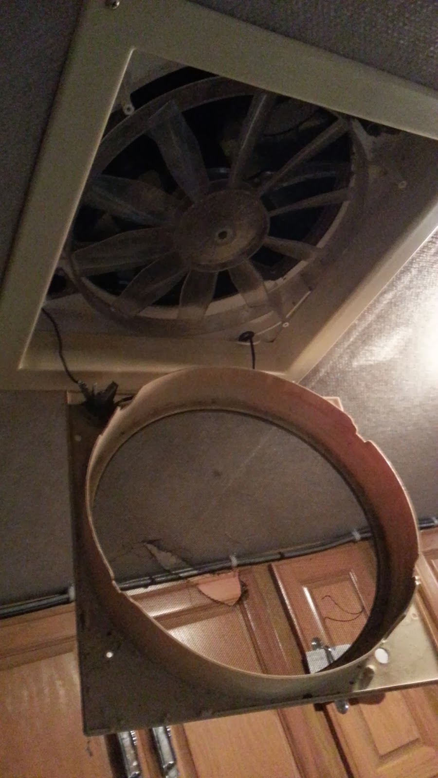 My Old RV Ceiling Exhaust Fan replacement