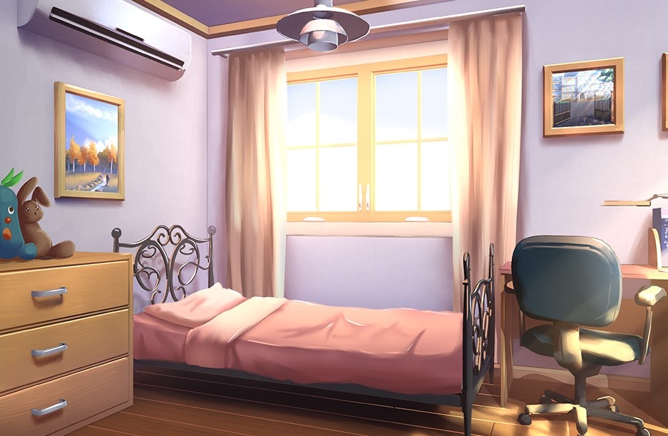 Anime Room Background - Japanese Platform Bedroom Sets